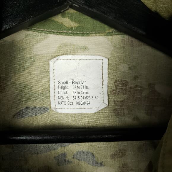 US Army OCP Combat Uniform Top Jacket Small Reg Multicam Military Surplus w/ Hat - Picture 6 of 16